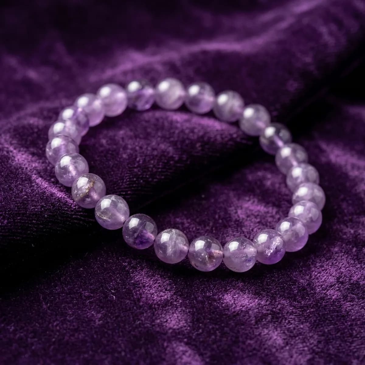 Natural Amethyst Bracelet — photo 1