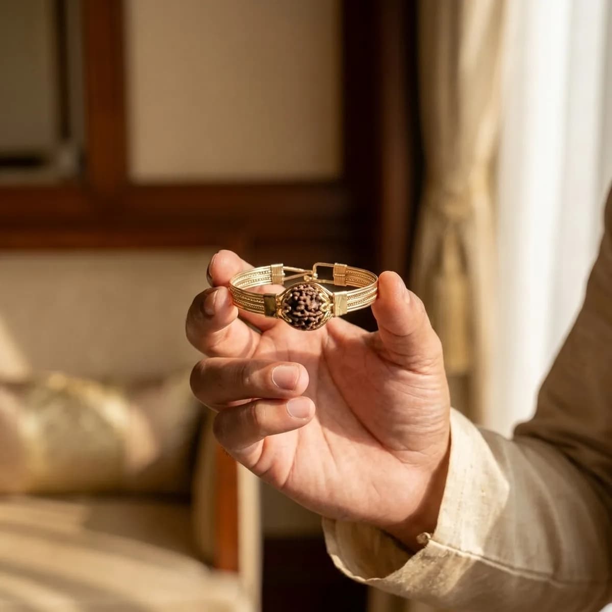 Authentic 5 Mukhi Kada Brass — photo 3