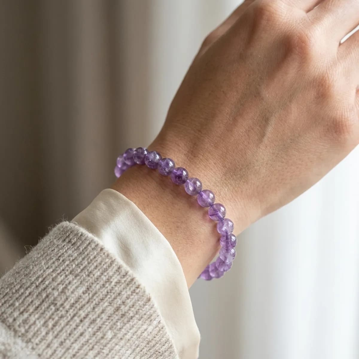 Natural Amethyst Bracelet — photo 3