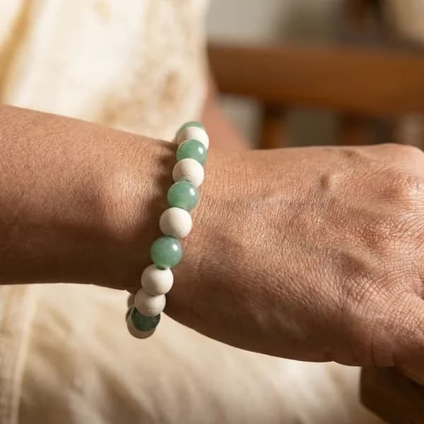 Green Aventurine with Tulsi